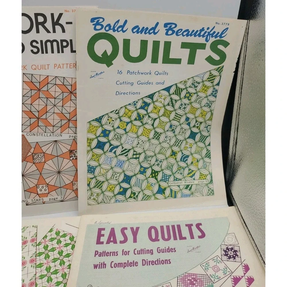 Lot‎ of 9 AUNT MARTHA'S COLONIAL QUILT PATTERN BOOKS Vintage Collection